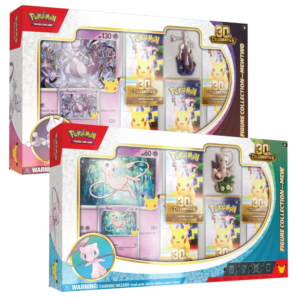 Pokemon 30th Celebration Figure Collection – Mewtwo und Mew Variante im Überblick – bei CardsRfun