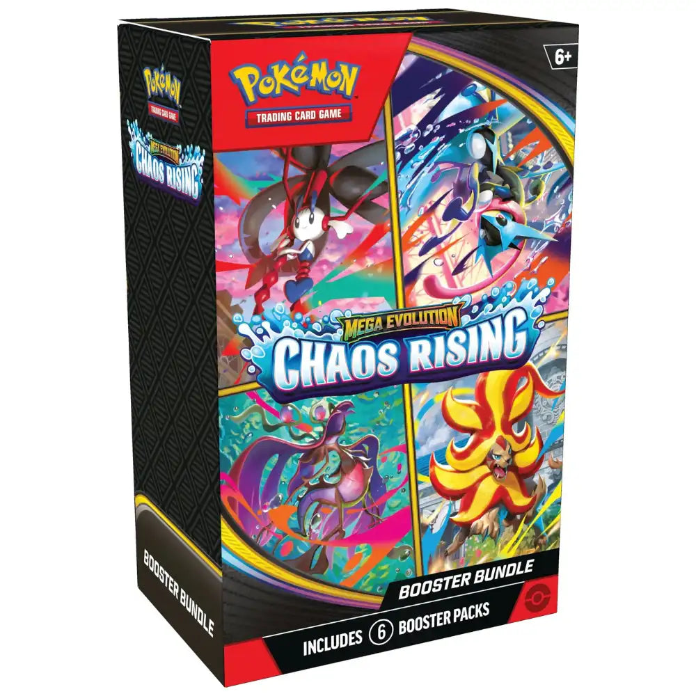 Pokemon Chaos Rising Booster Bundle – 6 Packs Mega Evolution OVP sealed