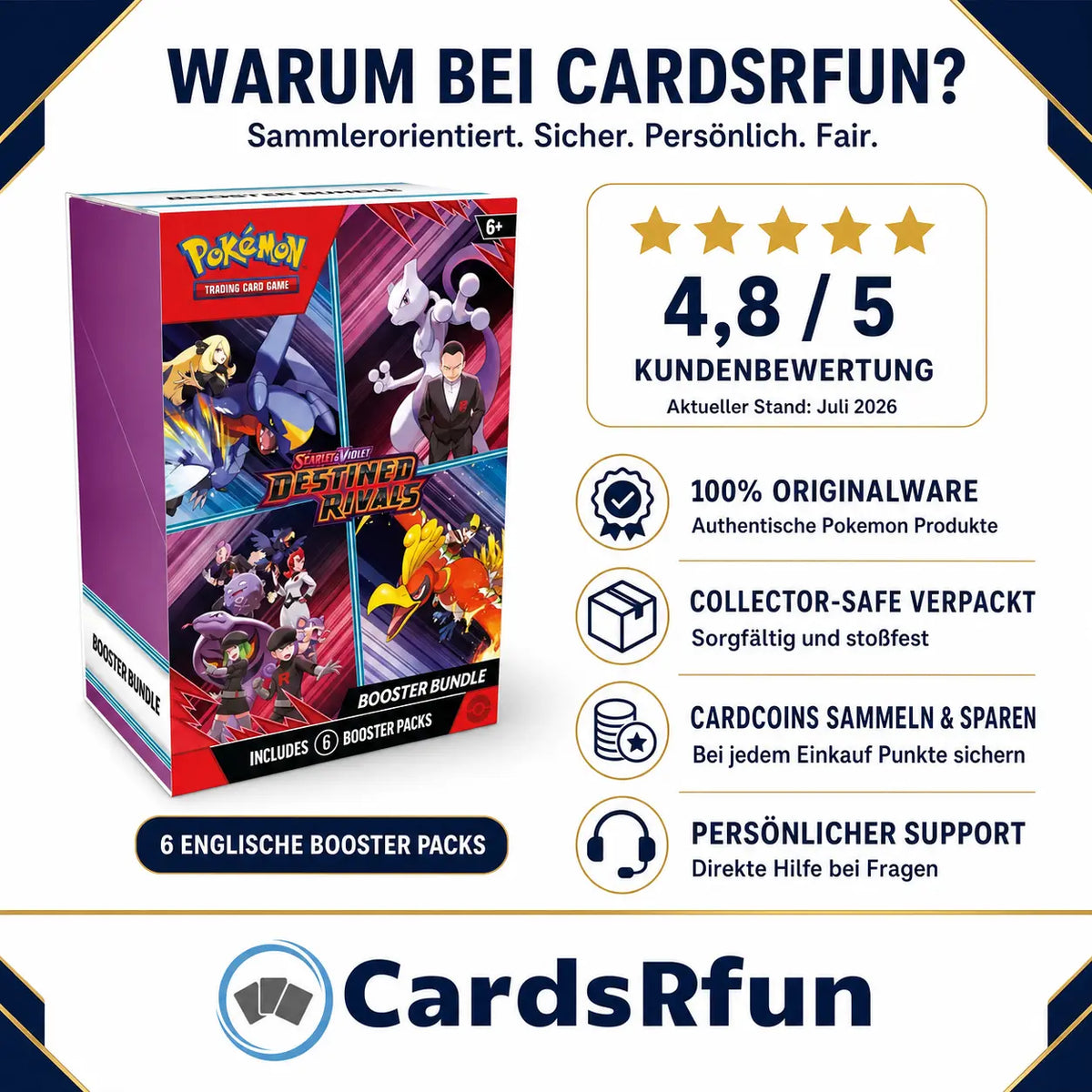 Pokemon Destined Rivals - Booster Bundle
