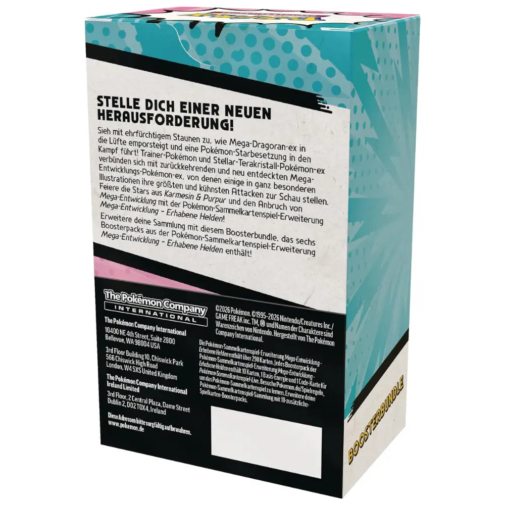 Pokemon Erhabene Helden Booster Bundle (DE) – 6 deutsche Boosterpacks