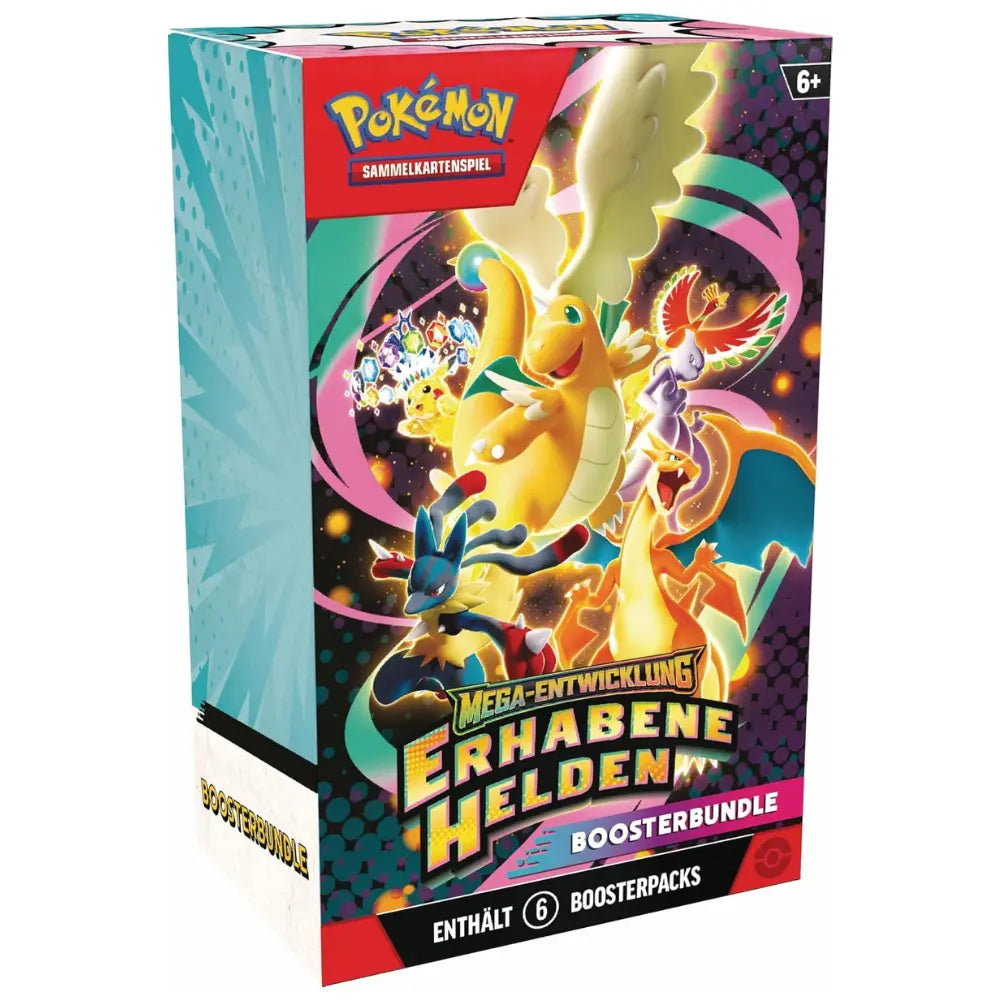 Pokemon Erhabene Helden Booster Bundle – Mega-Entwicklung Artwork