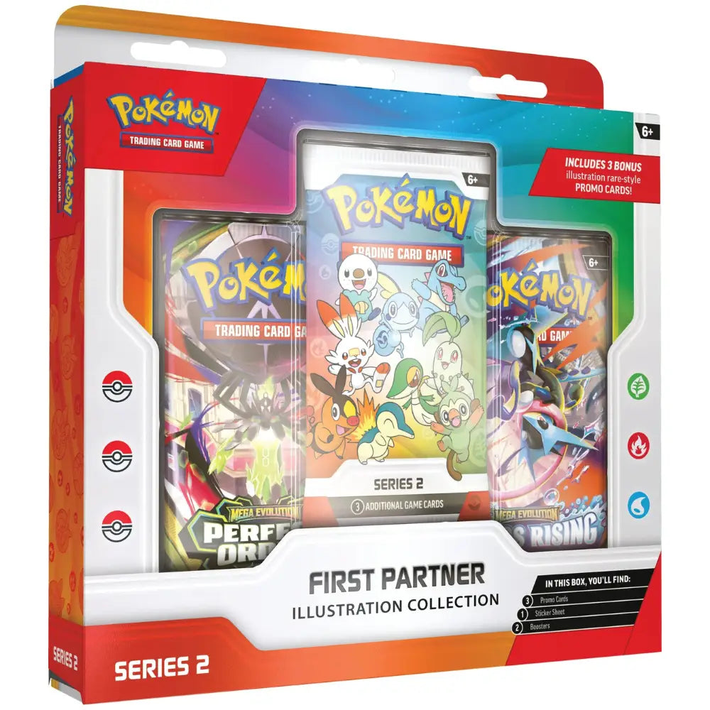 Pokemon First Partner Illustration Collection Series 2 – Box mit Perfect Order, Chaos Rising und Promo-Pack