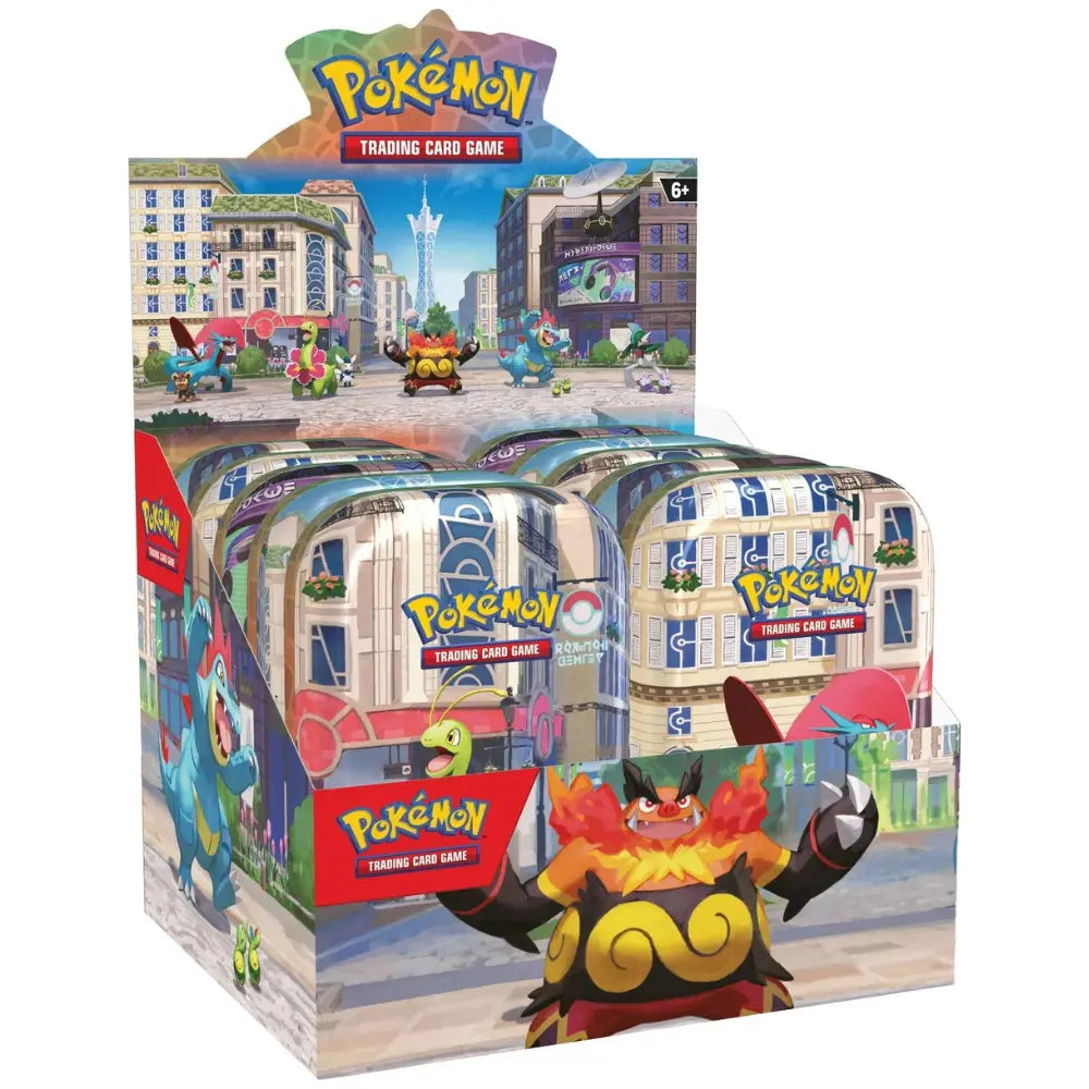 Pokemon Lumiose City Mini Tin Display – 10 Tins, alle 5 Designs, Englisch