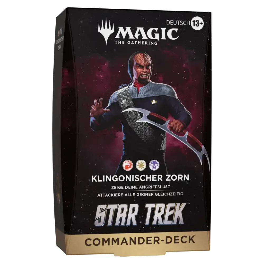 Magic: The Gathering Star Trek Commander-Deck DE – Klingonischer Zorn (Worf) – bei CardsRfun