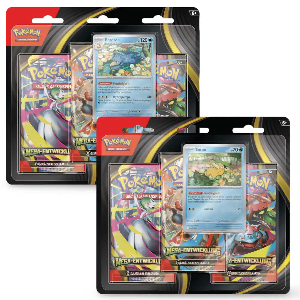 Pokemon Mega-Entwicklung: 3-Pack Blister CardsRfun