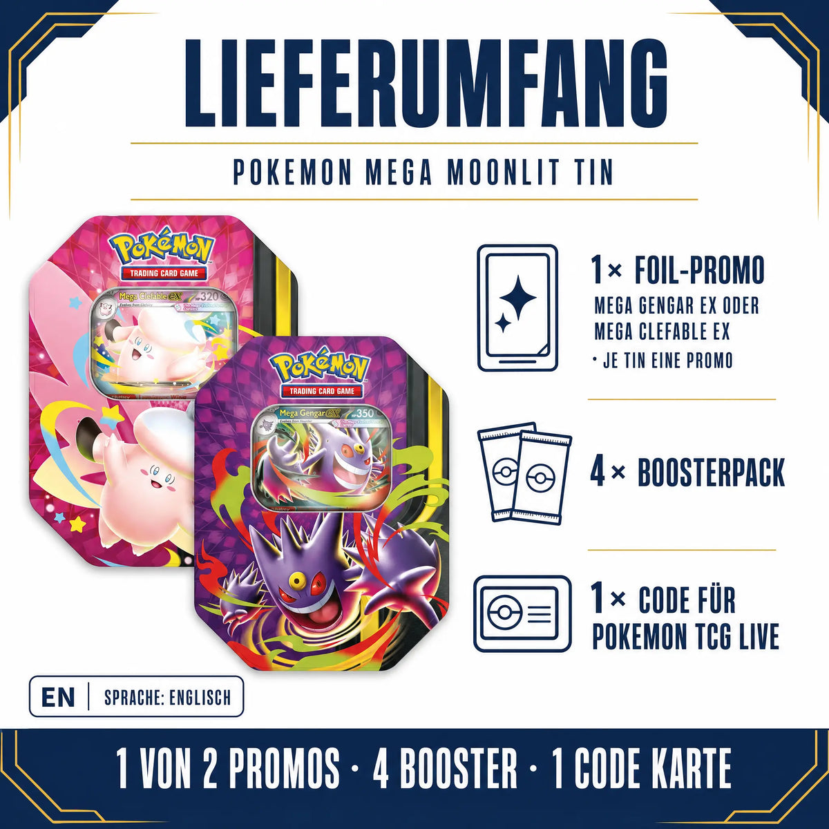 Pokémon Mega Moonlight Tin