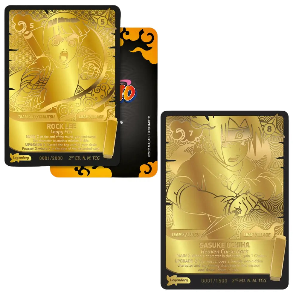 Naruto Mythos TCG 2. Edition – zwei neue Gold Cards exklusiv in der Second Edition von Konoha Shido