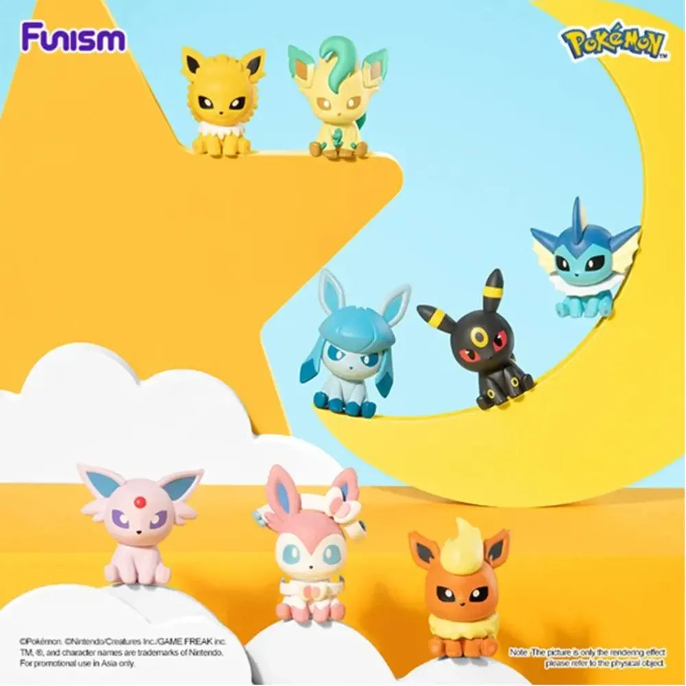 FUNISM Pokemon Palmsize Wonders Series 2 – offizielles Artwork aller Evoli-Entwicklungen – bei CardsRfun