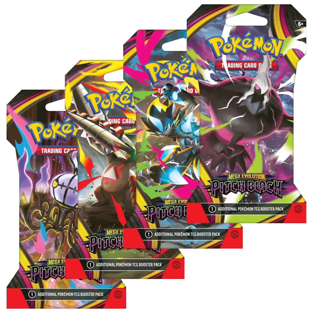Pokémon Pitch Black Sleeved Booster – Frontansicht des Boosters
