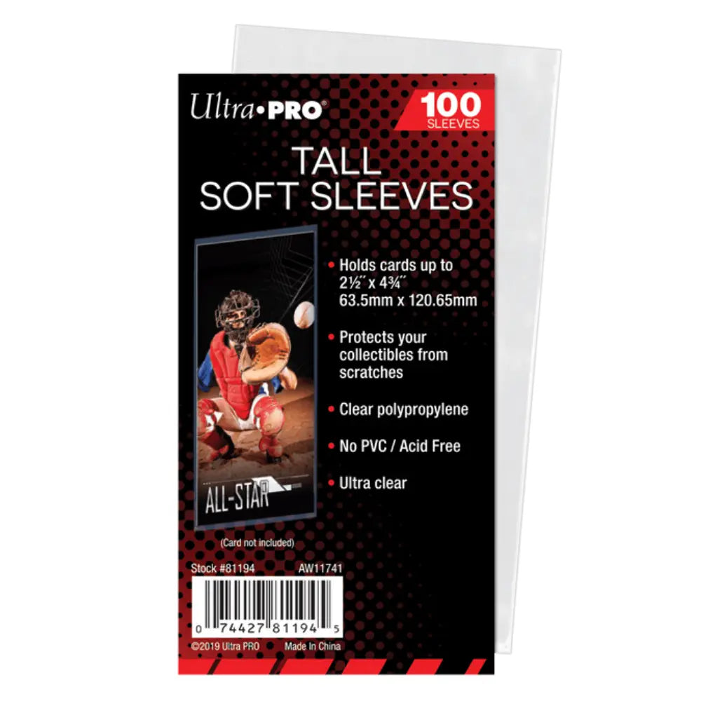 Ultra Pro Tall Soft Sleeves 100 Stück – bei CardsRfun