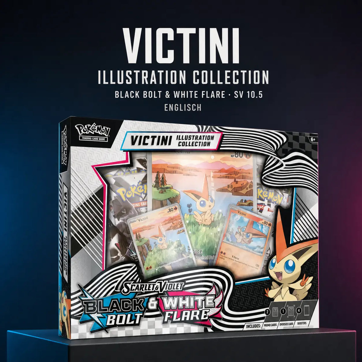 Pokemon Black Bolt & White Flare - Victini Illustration Collection (SV10.5)