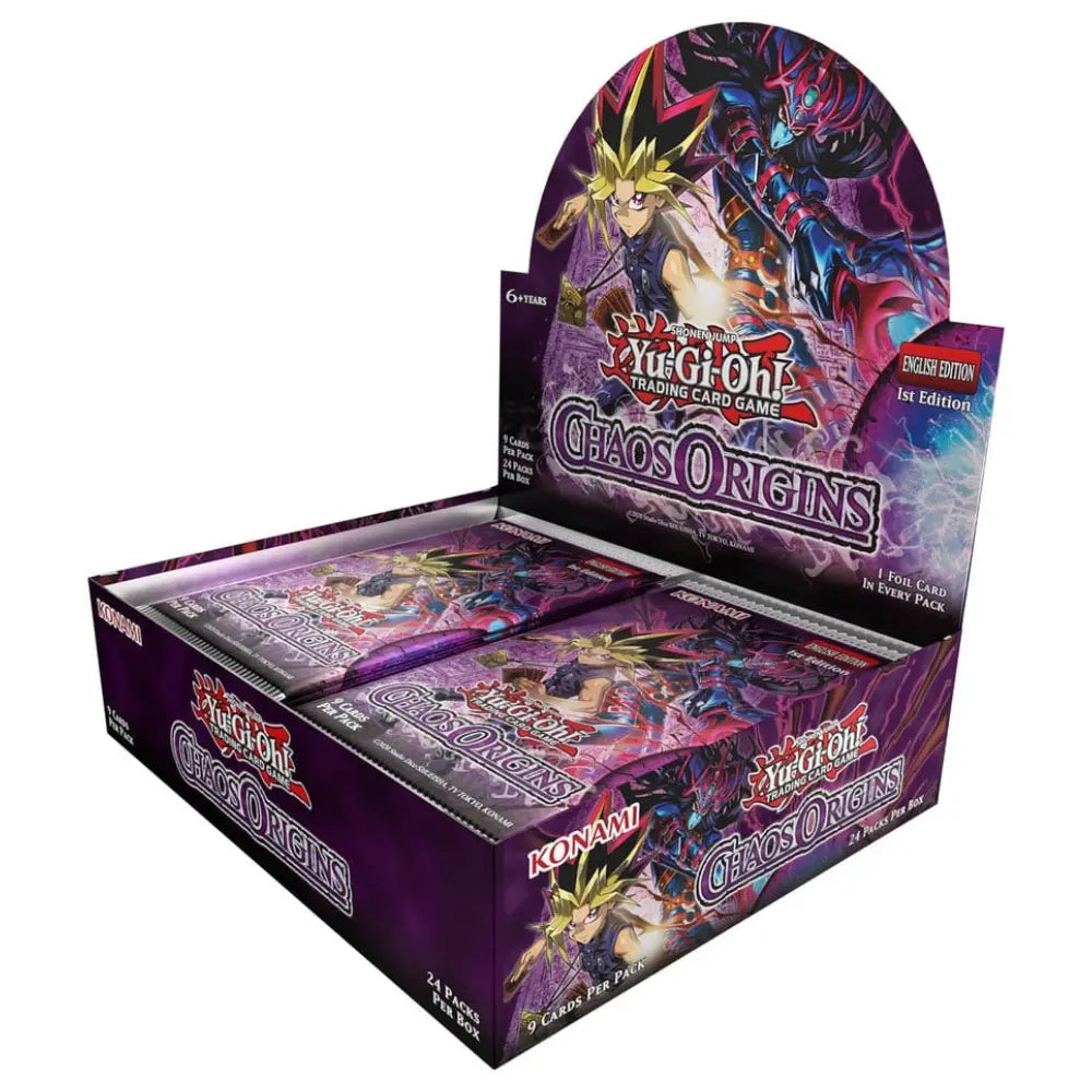 Yu-Gi-Oh! Chaos Origins Booster Display 1st Edition EN – 24 Packs, 9 Karten je Pack – bei CardsRfun