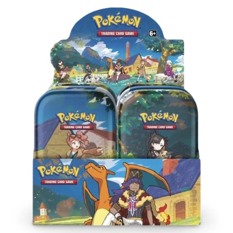 Pokemon Crown Zenith Mini Tin Display mit allen 5 Galar-Trainer-Designs – bei CardsRfun