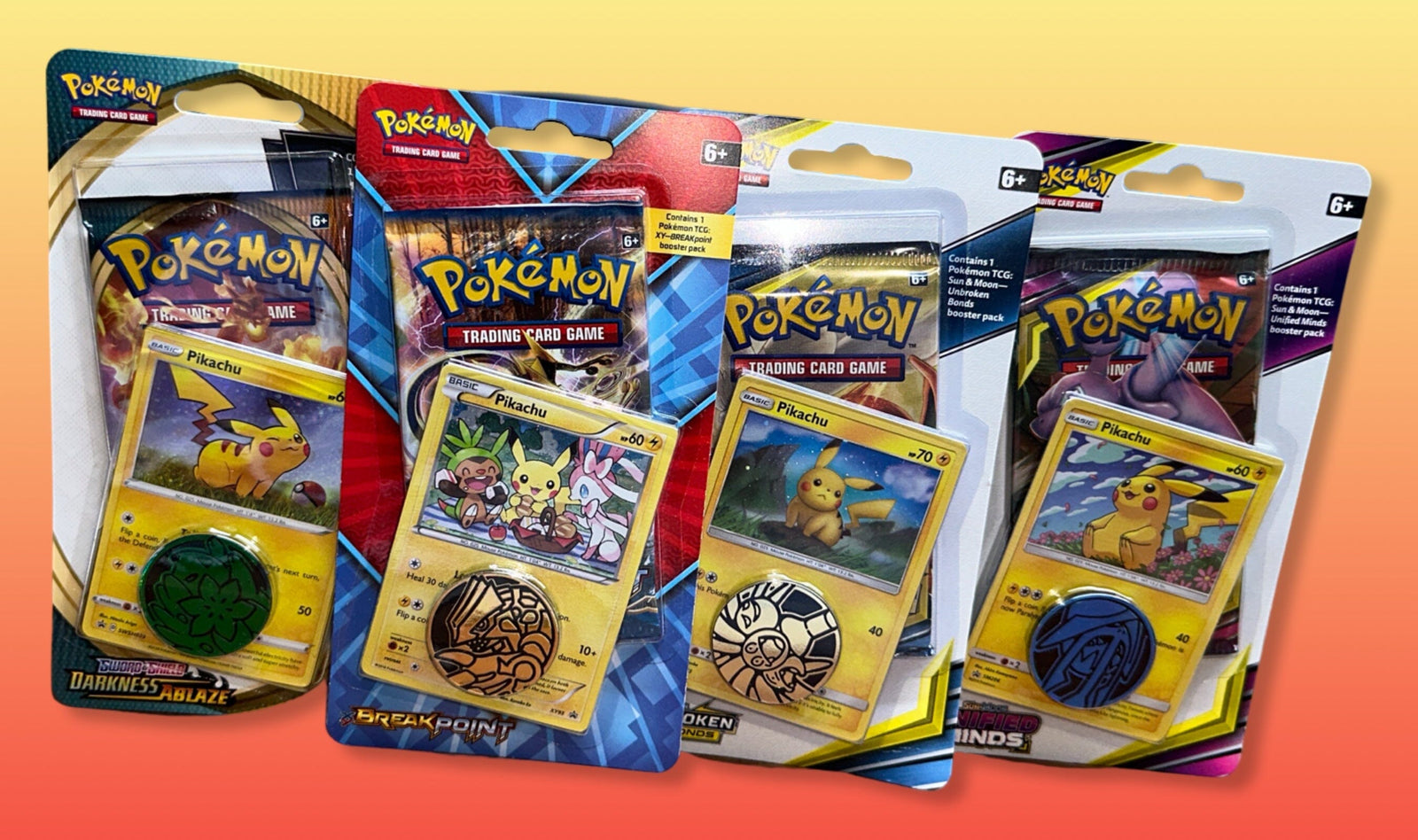 Pokemon Pikachu Blister Collection CardsRfun