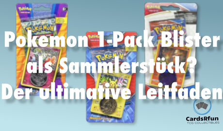 Pokemon Karten 1-Pack Blister Sammler Leitfaden CardsRfun
