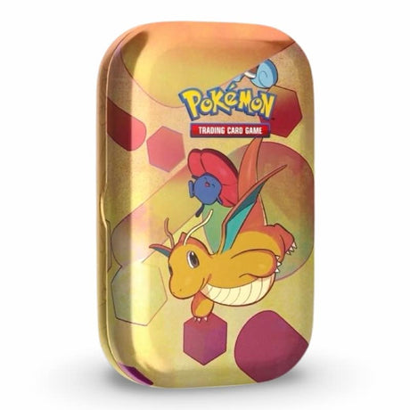 Pokemon 151 Mini Tin Dragoran und Quapsel Variante – goldgelbes Design