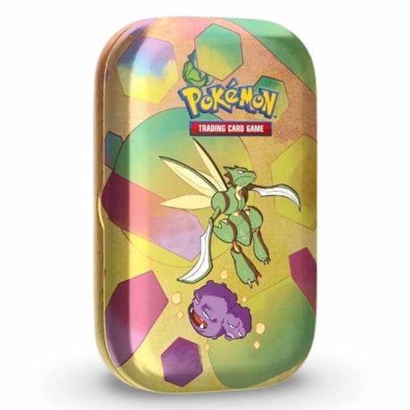 Pokemon 151 Mini Tin Sickor und Nebulak Variante – grün-metallisches Design