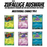 Pokemon 151 Surprise Coin Set Karten-Uebersicht – Holo und Standard Promo-Varianten, Zufaellige Auswahl, Meisterball Chance 99:1