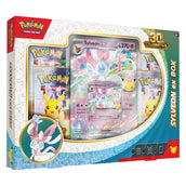 Pokemon 30th Celebration Sylveon ex Box – Foil-Promo und Oversize-Karte – bei CardsRfun