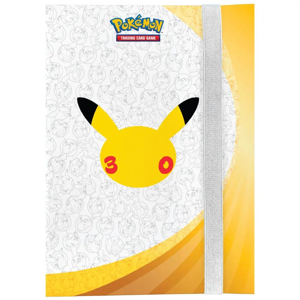 30th Celebration Binder Cover mit Pikachu und 30 als Augen – bei CardsRfun