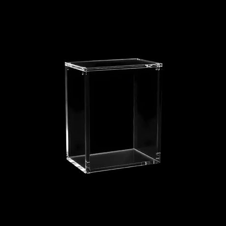 The Acrylic Box Tin Box Pokemon – leeres kristallklares Acrylcase mit magnetischem Deckel auf schwarzem Hintergrund