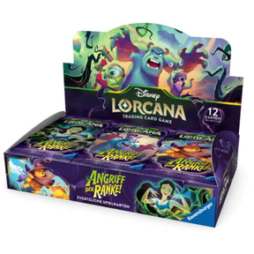 Disney Lorcana Angriff der Ranke Display – 24 Booster, Set 13, Deutsch, Sulley und Mike Artwork