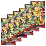 Pokemon Ascended Heroes Booster Bundle – 6 Packs aufgefächert auf weißem Hintergrund