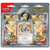 Pokemon Ascended Heroes Collection Larry-Variante – 2 Booster, Larry's Komala Cosmic-Holo-Promo asc 175 (90 HP) und Larry-Trainer-Muenze
