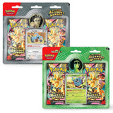 Pokemon Ascended Heroes Collection – Erika-Variante (gruen) mit Tangela-Promo und Larry-Variante (grau) mit Komala-Promo im Vergleich