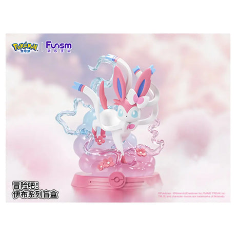 FUNISM Pokemon Feelinara Figur – rosa Wolken und Blüten-Diorama, Adventure! Evoli Series