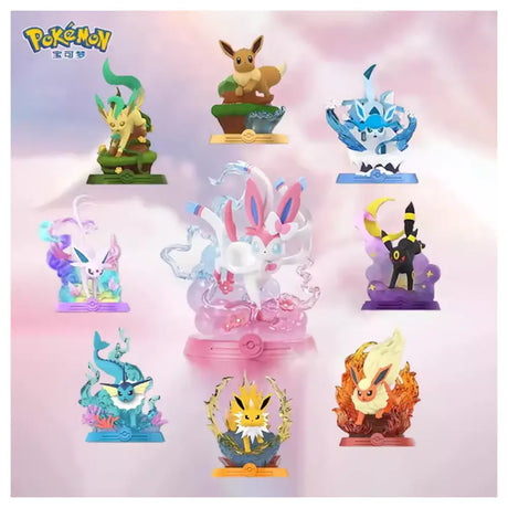 FUNISM Evoli Blind Box – alle 9 Figuren: Evoli, Aquana, Blitza, Flamara, Psiana, Nachtara, Blatteon, Glaziola, Feelinara
