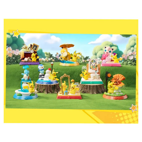 FUNISM Pikachu Friends Blind Box – alle 8 Figuren: Enton, Pummeluff, Mimigma, Plinfa, Hauberk, Vulpix, Ditto, Schiggy