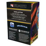 Pokemon Chaos Rising Build & Battle Kit – Rueckseite der Box mit Inhaltsliste: 40-Karten Deck, 4 Foil-Promo Varianten und 4 Booster