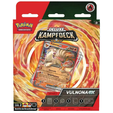 Pokemon Deluxe Kampfdeck Vulnona ex – Box-Front mit Vulnona ex MEW 038