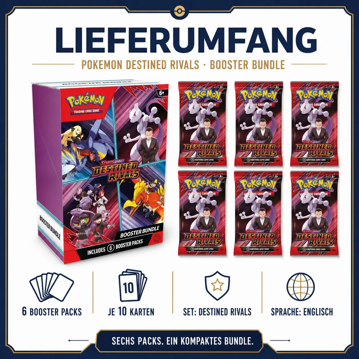 Pokemon Destined Rivals - Booster Bundle