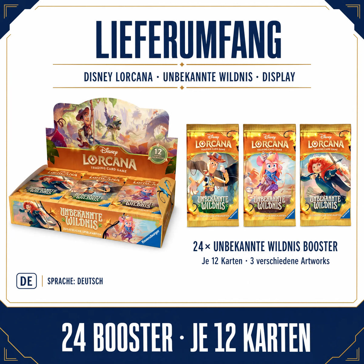 Disney Lorcana: Unbekannte Wildnis - Display (DE)
