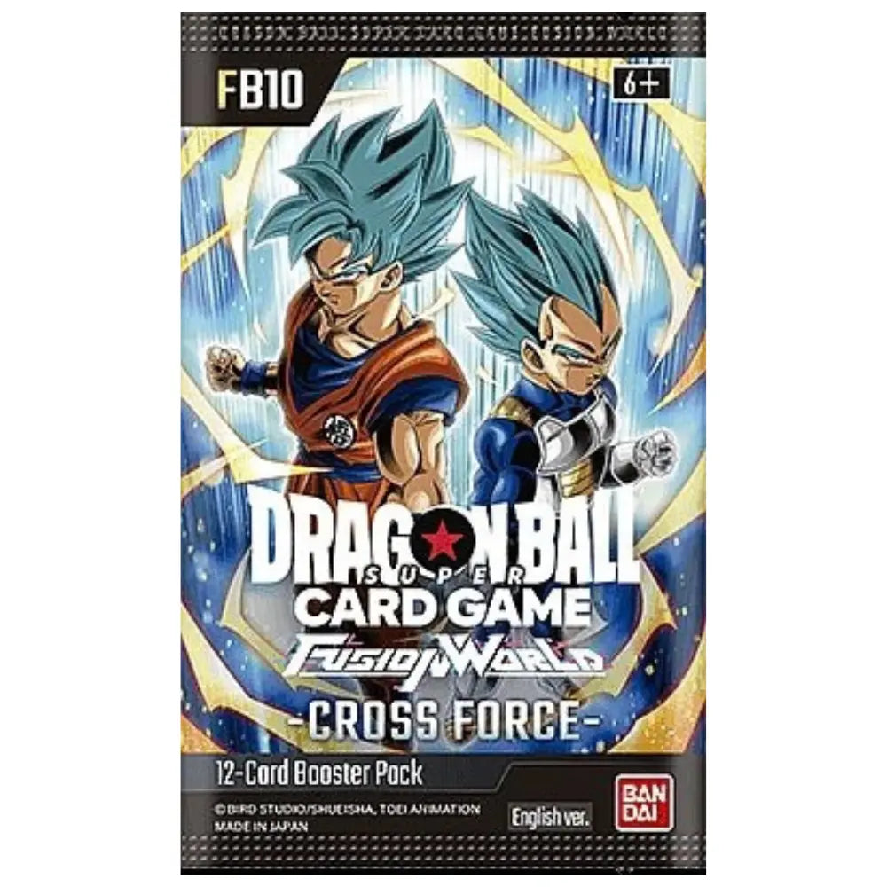 Dragon Ball Super Fusion World FB10 Cross Force Booster Pack – 12 Karten EN