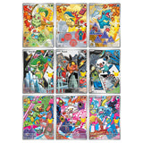 Alle 9 Illustration-Rare-Promo-Starter der Ersten Partner Illustrations-Kollektion Serie 2: Chikorita, Feurigel, Karnimani, Serpifeu, Floink, Ottaro, Chimpep, Hopplo, Memmeon
