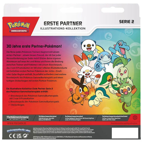 Pokemon Erste Partner Illustrations-Kollektion Serie 2 Rückseite – 30 Jahre erste Partner-Pokemon
