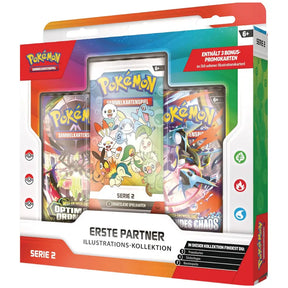 Pokemon Erste Partner Illustrations-Kollektion Serie 2 – Box mit Optimale Ordnung, Wachsendes Chaos und Promo-Pack