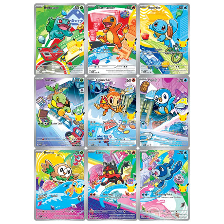 Alle 9 Illustration-Rare-Promo-Starter der First Partner Collection Series 1