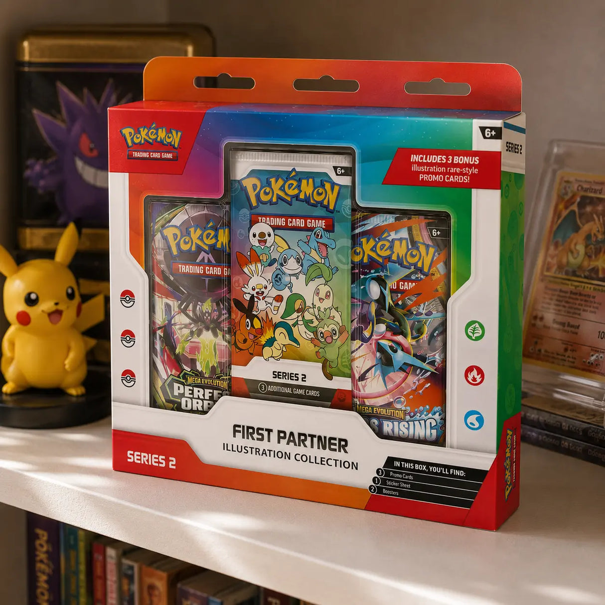 Pokemon First Partner Illustration Collection Series 2 auf Sammler-Regal