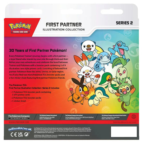 Pokemon First Partner Illustration Collection Series 2 Rückseite – 30 Jahre Erstpartner Pokemon