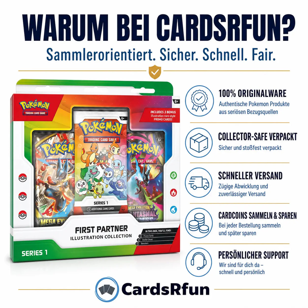 Pokemon First Partner Illustration Collection - Series 1