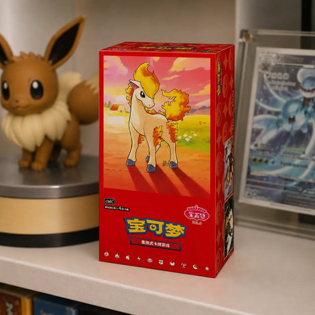Pokemon Gem Pack Vol. 4 CBB4 Display auf einem Regal – sammlersicher verpackt von CardsRfun