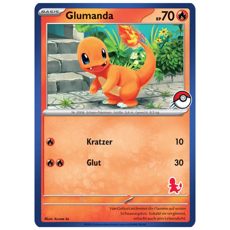 Glumanda - Glumanda & Pokeball Stempel- Mein erstes Spiel (DE) CardsRfun