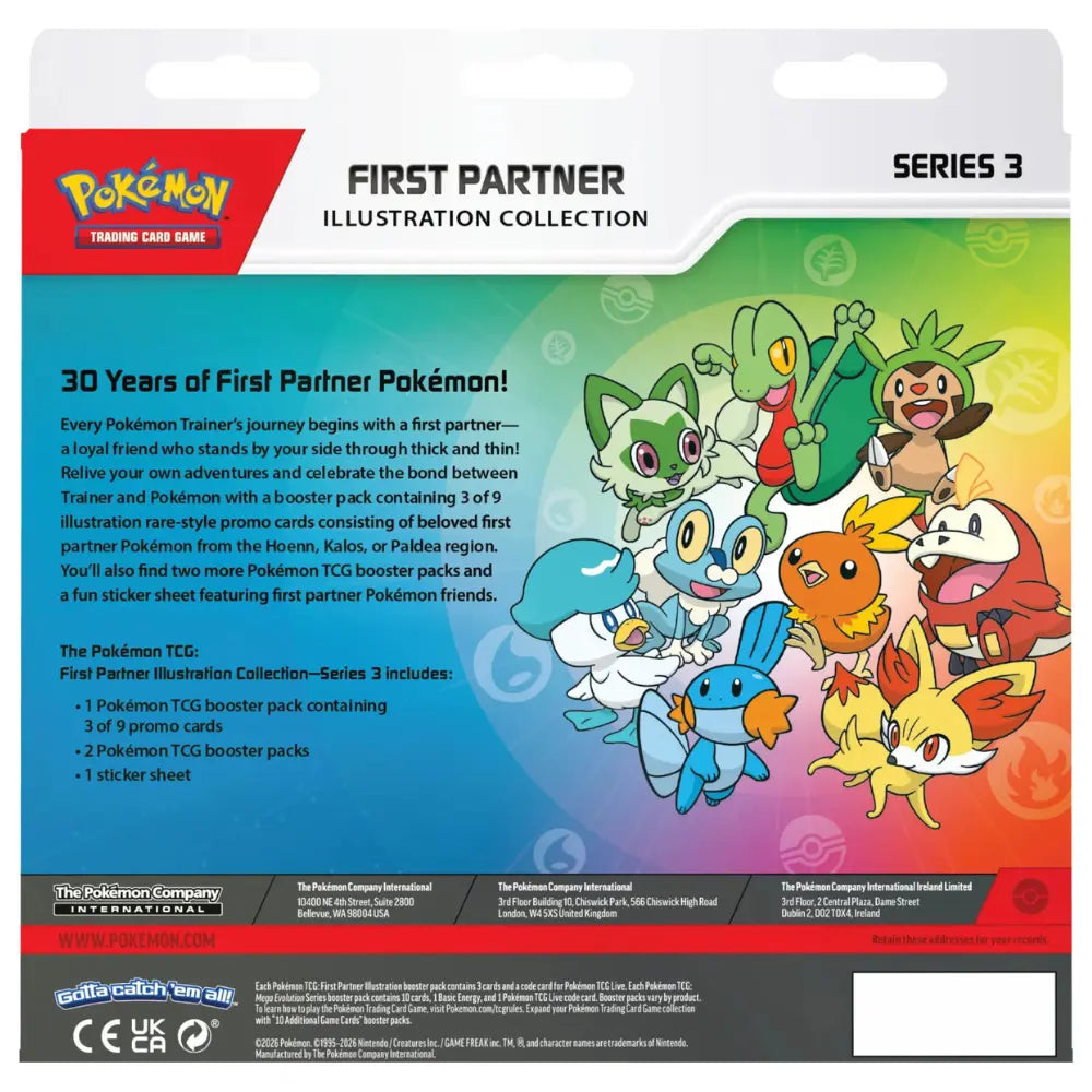 Pokemon First Partner Illustration Collection - Series 3 CardsRfun