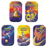 Alle 5 Pokemon Kanto Power Mini Tins – Dragoran, Pikachu & Vulpix, Mew & Enton, Mewtu und Glurak