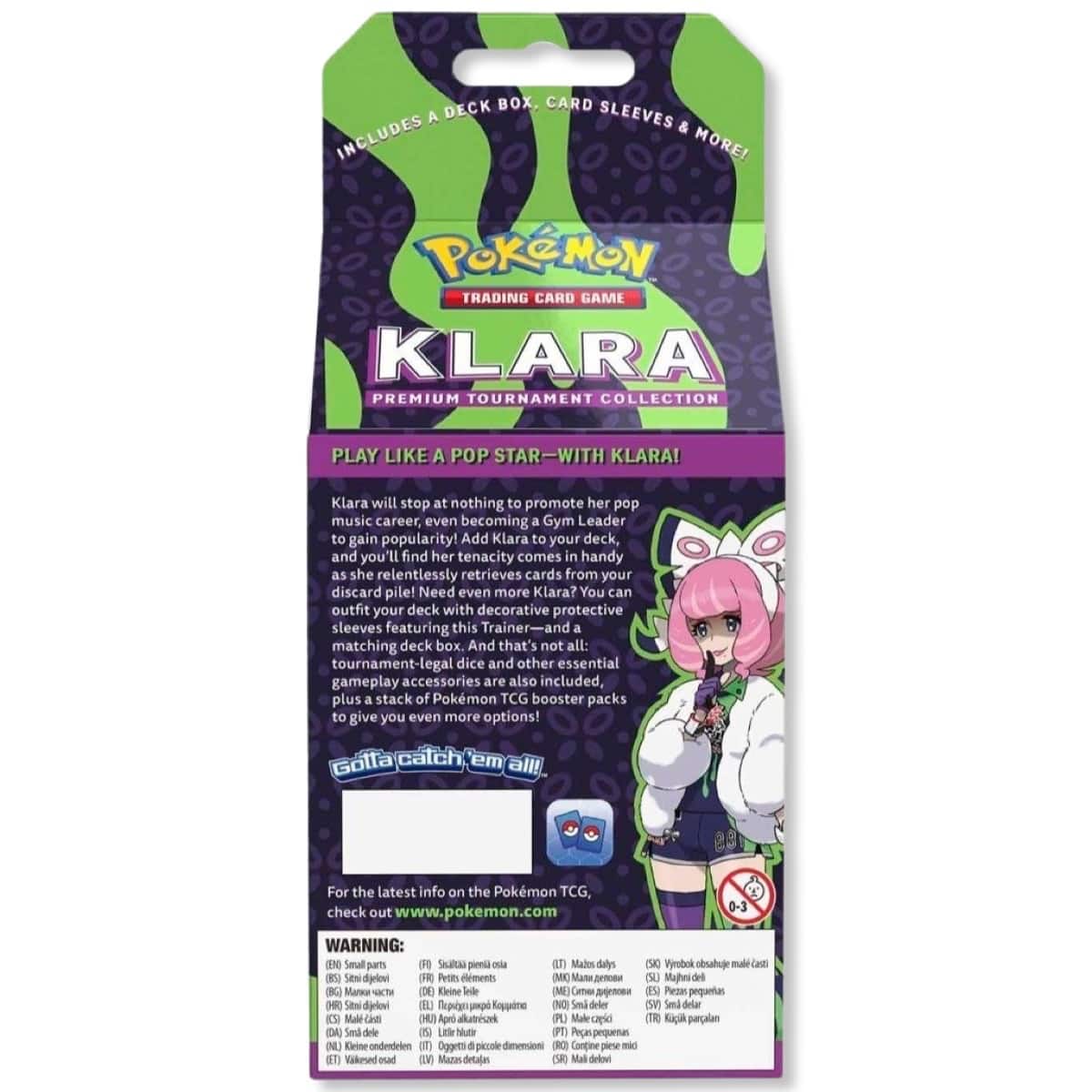 Pokemon Klara Premium Tournament Collection – Kartenhüllen und Deckbox