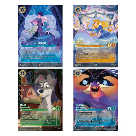 Disney Lorcana Archazia's Island Enchanted-Karten – Aurora, Tramp & Tamatoa – bei CardsRfun